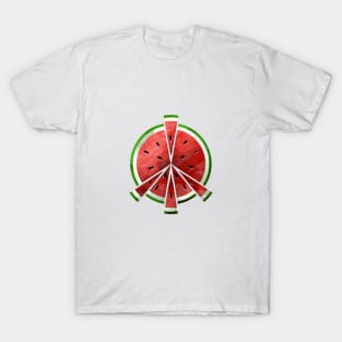 Watermelon slices form a peace symbol T-Shirt